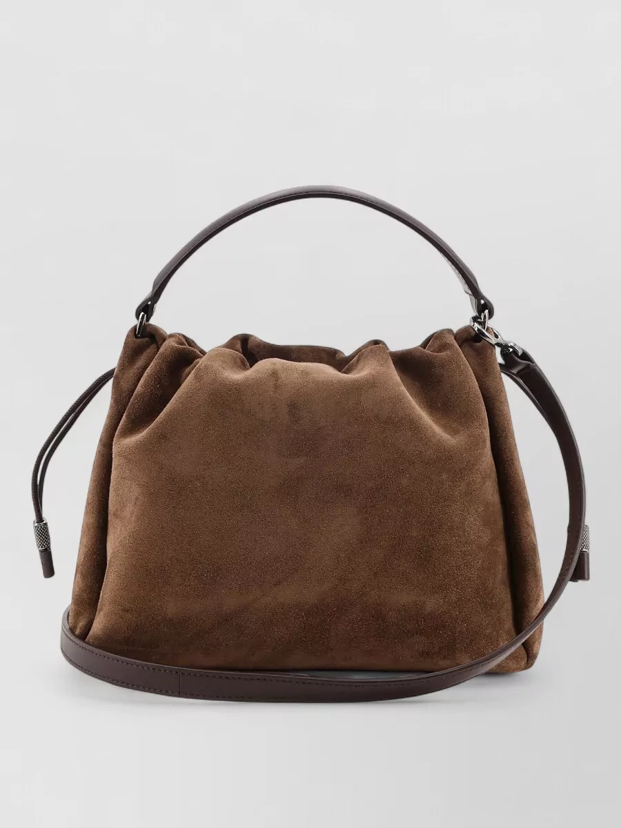 Brunello Cucinelli suede shoulder bag