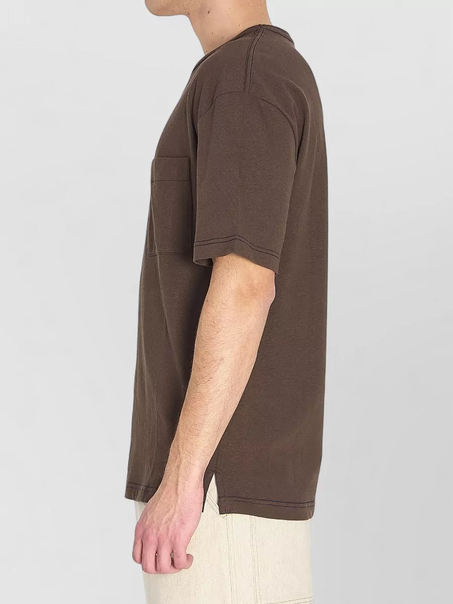 Lemaire Boxy Fit Jersey T Shirt Chest Pocket