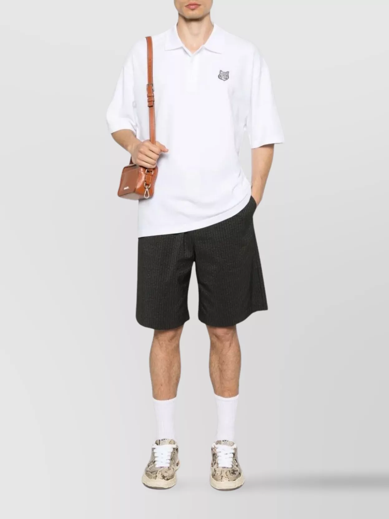 Maison Kitsuné Elasticated Waistband Bermuda Shorts