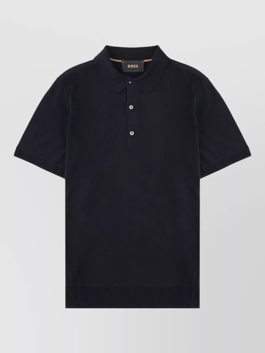 Boss silk polo shirt