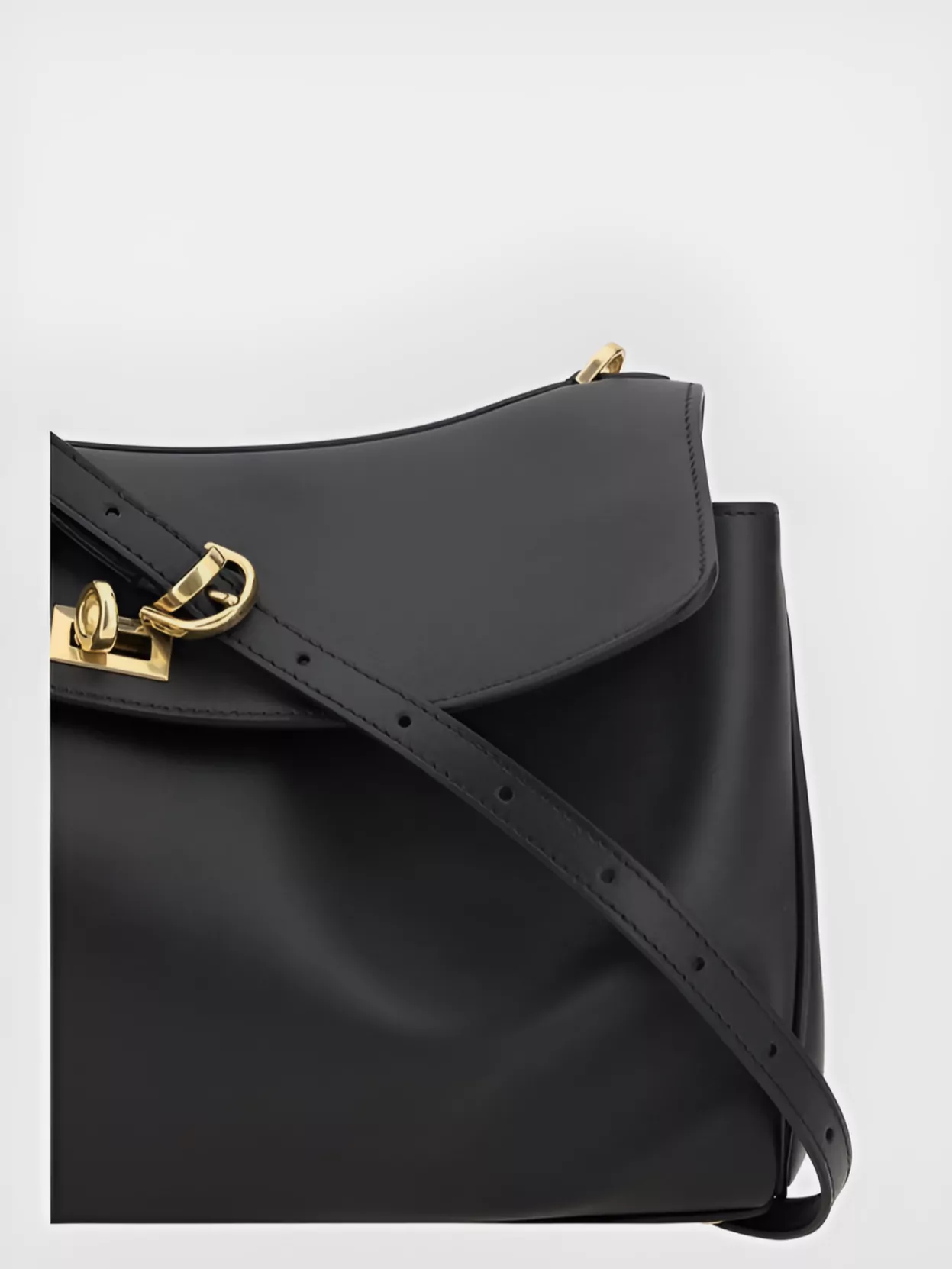 Balenciaga Rodeo Shoulder Bag With Adjustable Strap And Top Handle In Black