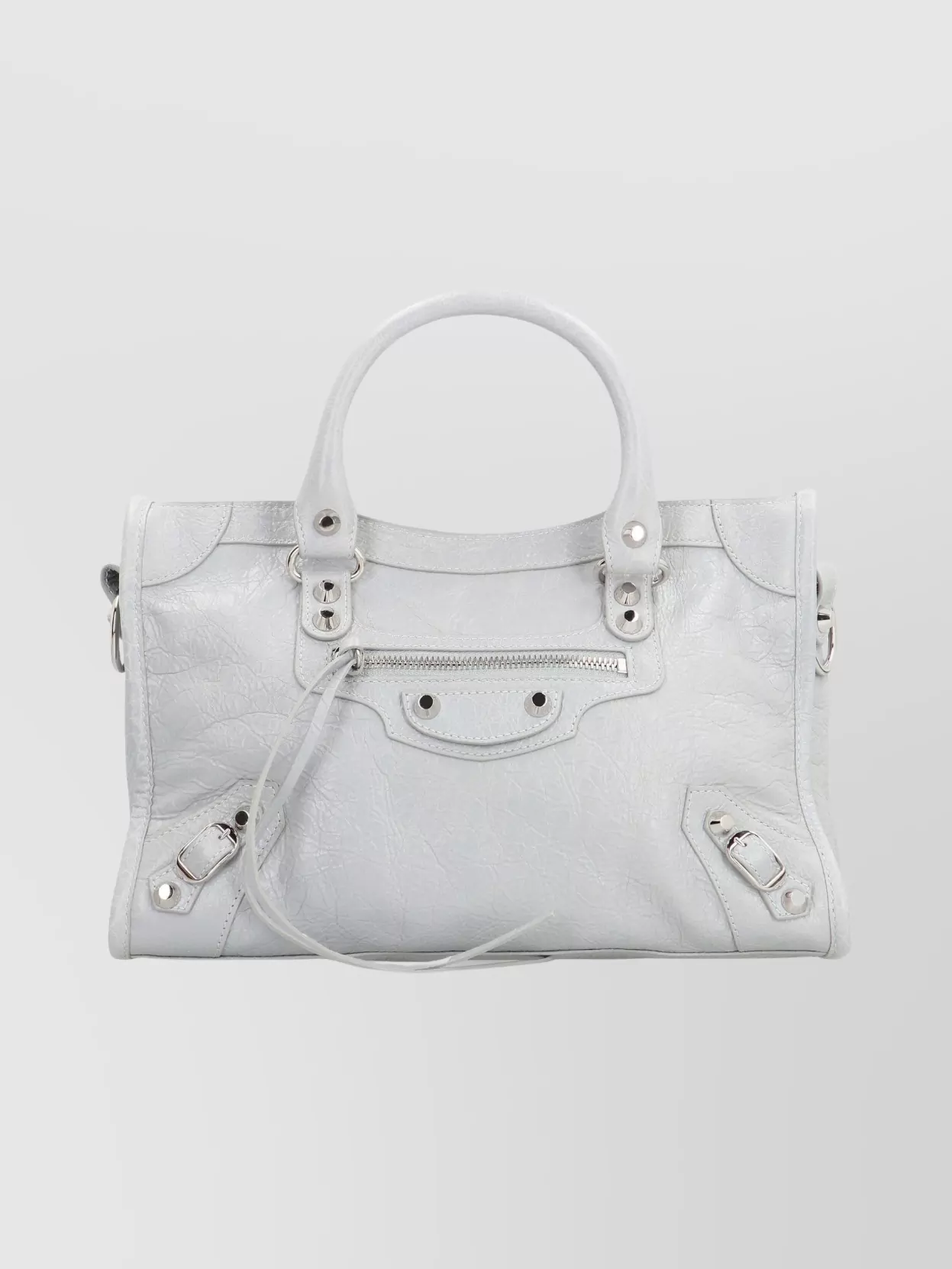 Balenciaga Small Leather Shoulder Bag Featuring Studs