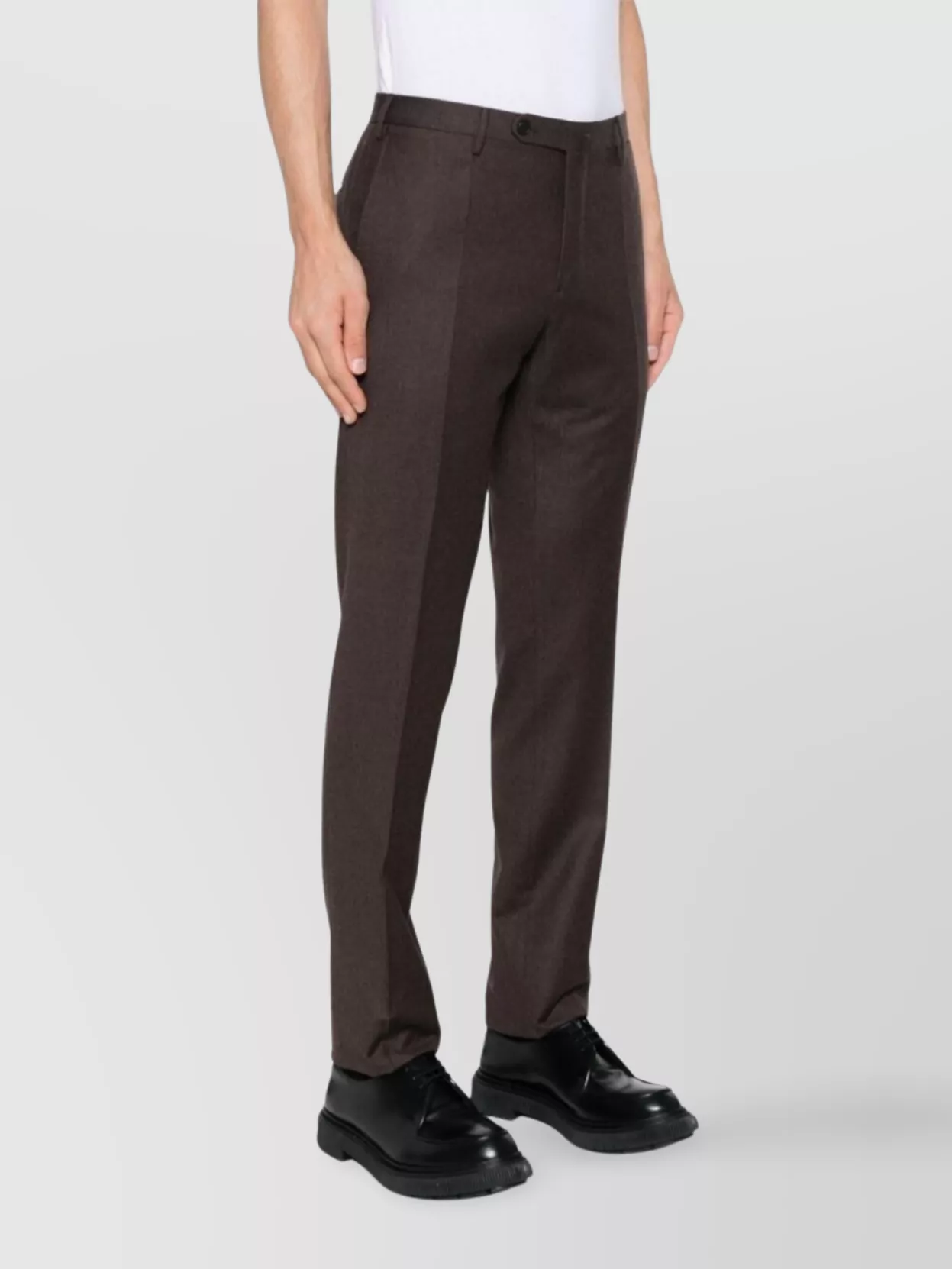 Incotex Tailored Trousers With Pockets And Belt Loops In Black