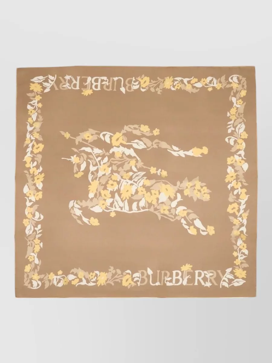 Burberry silk floral-print scarf