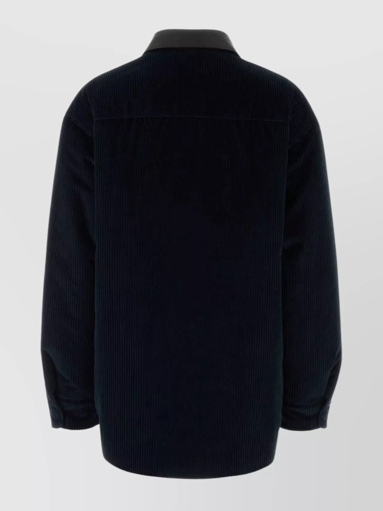 Miu Miu Corduroy Down Jacket Featuring Chest Pocket In Black