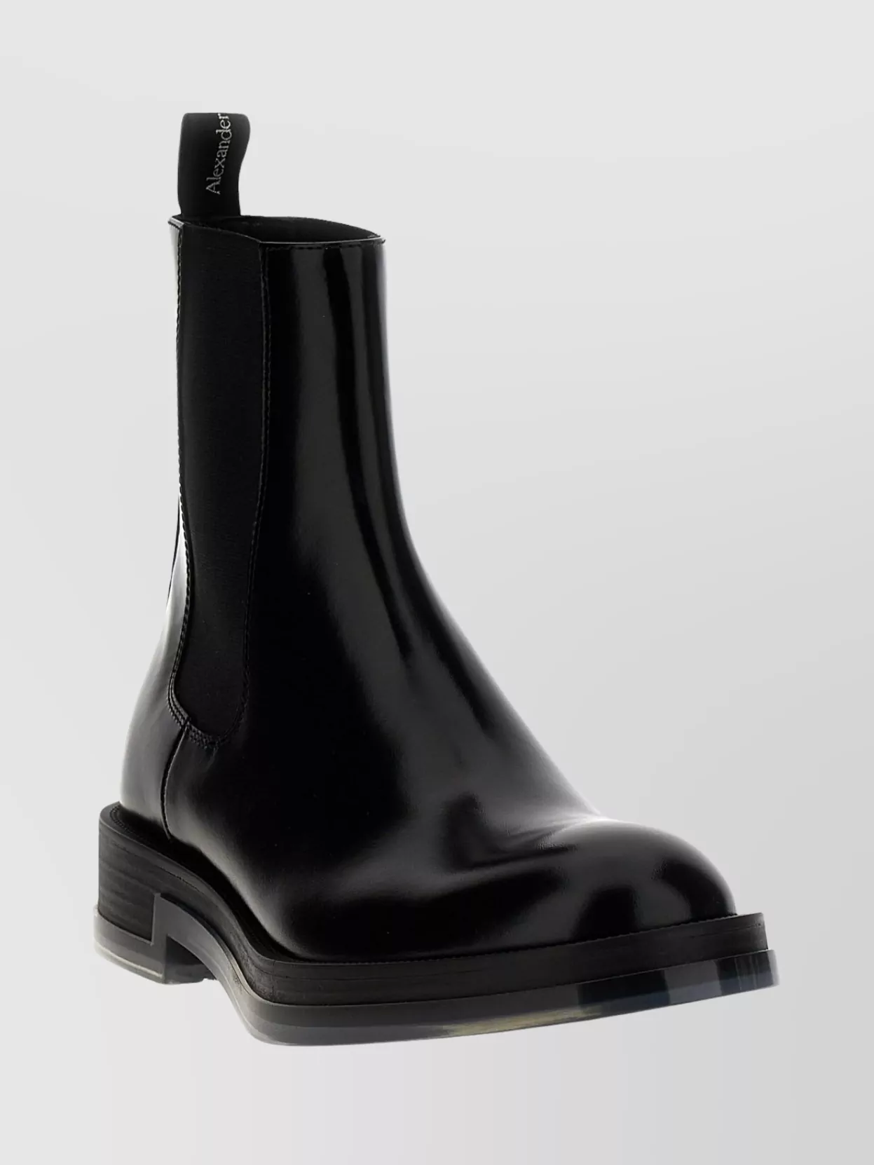 Mc Queen Chelsea Boots With Chunky Sole And Pull Tab