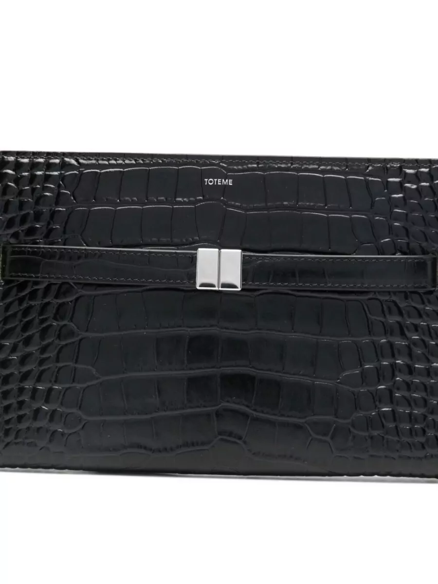 Totême Mini Leather Crossbody Clutch Bag