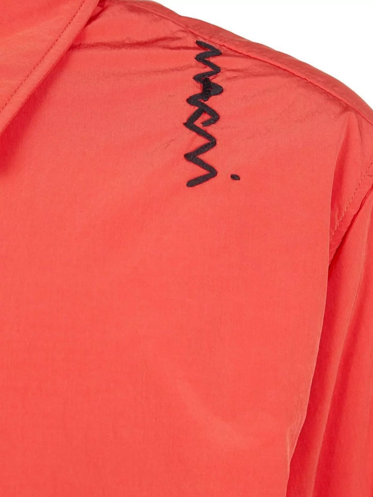 Marni Embroidered Detail Long Sleeves Shirt In Red