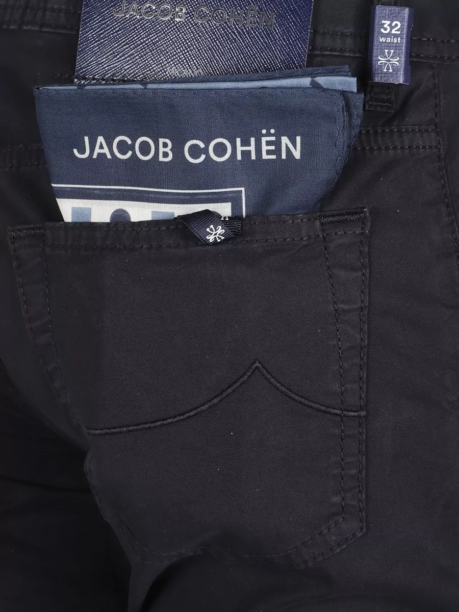 Jacob Cohen Straight Leg Trousers Belt Loops Pockets