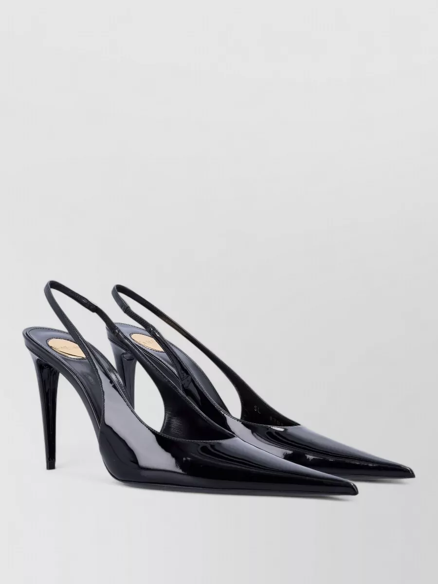 Saint Laurent Thierry Pointed Toe Patent Leather Pumps