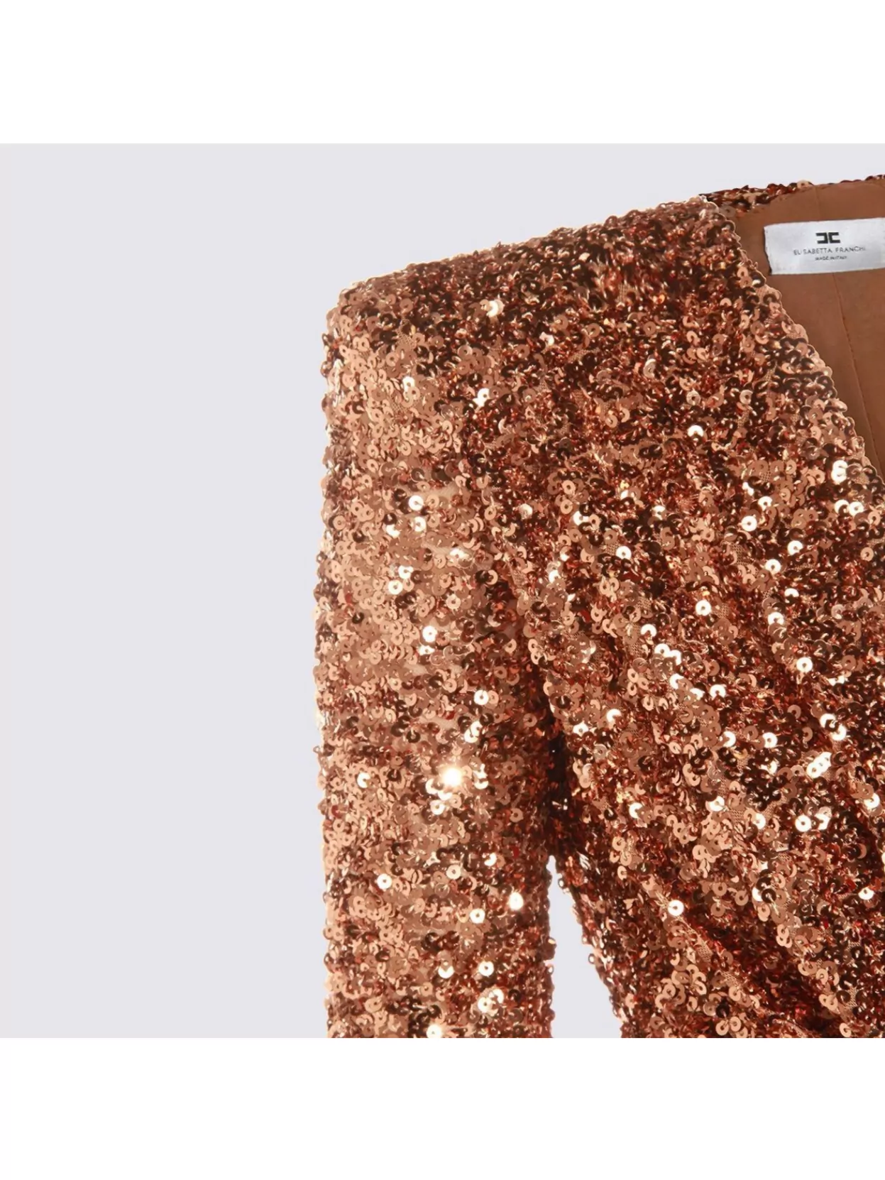Elisabetta Franchi Sequin Embellished Maxi Dress V-Neckline