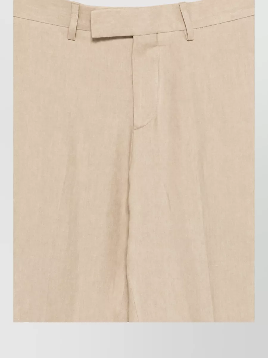 Lardini Linen Straight-Leg Trousers