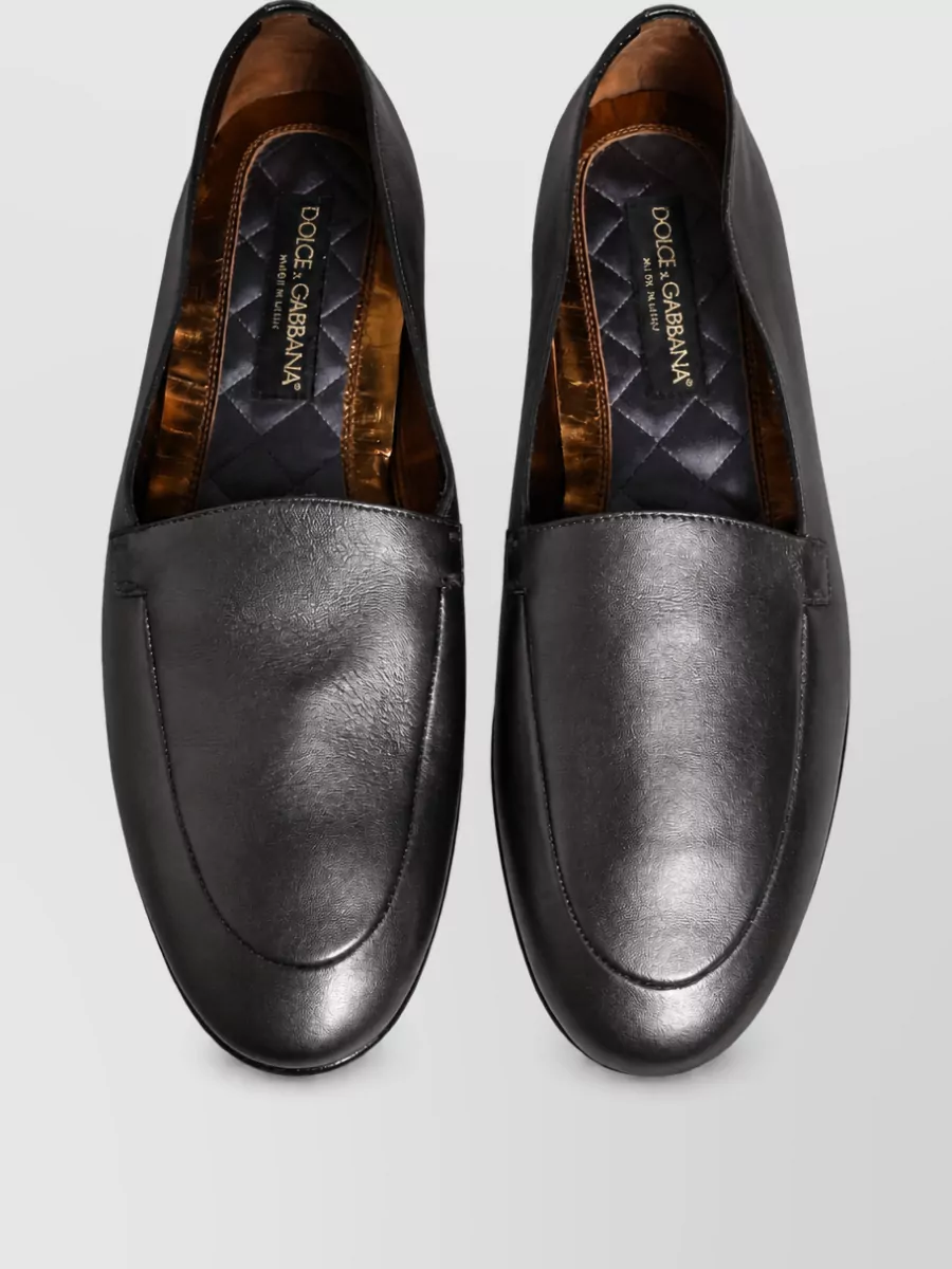 Dolce&Gabbana Leather Slip-On Loafers