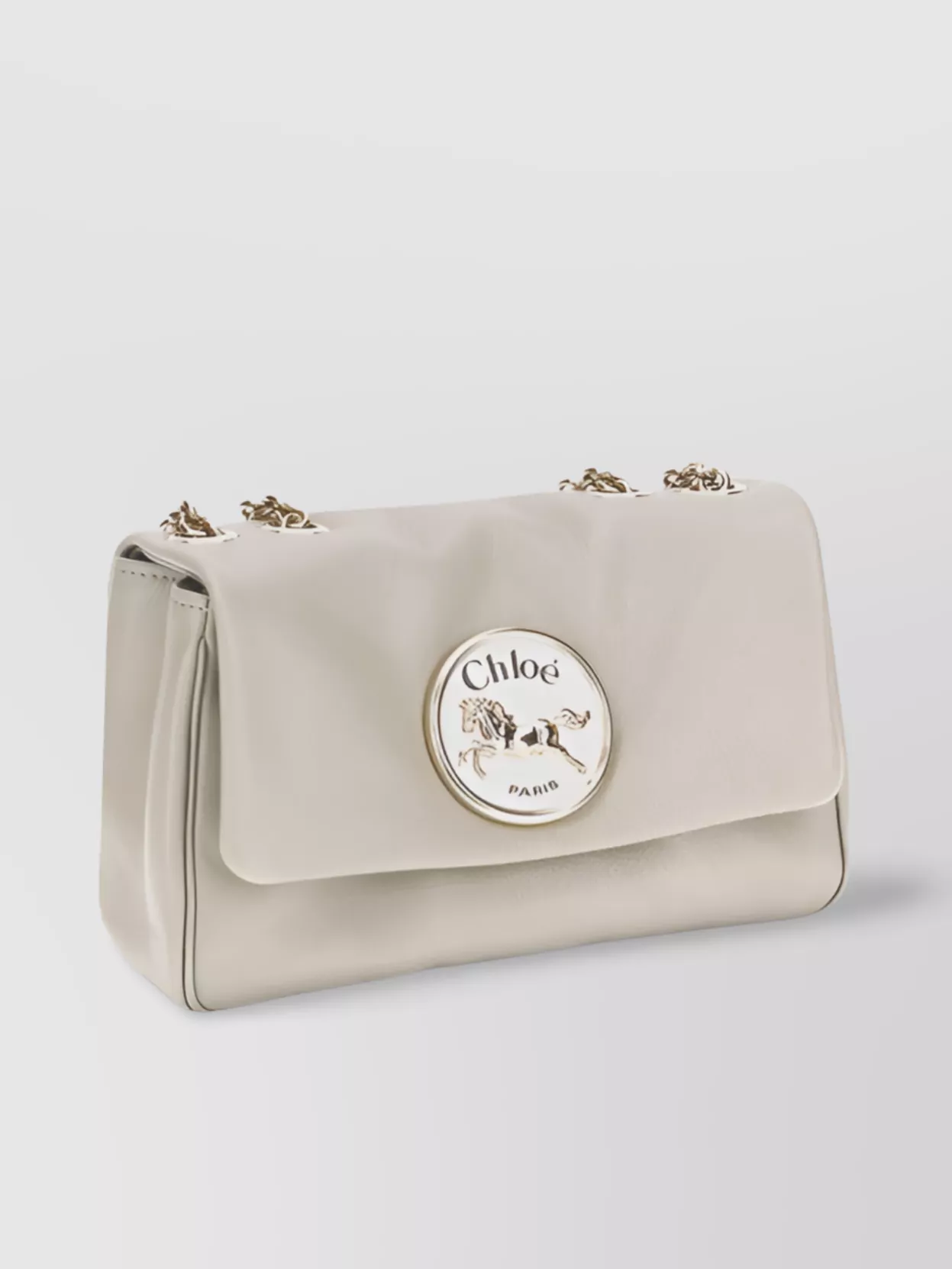 Chloé Leather Chain Strap Shoulder Bag