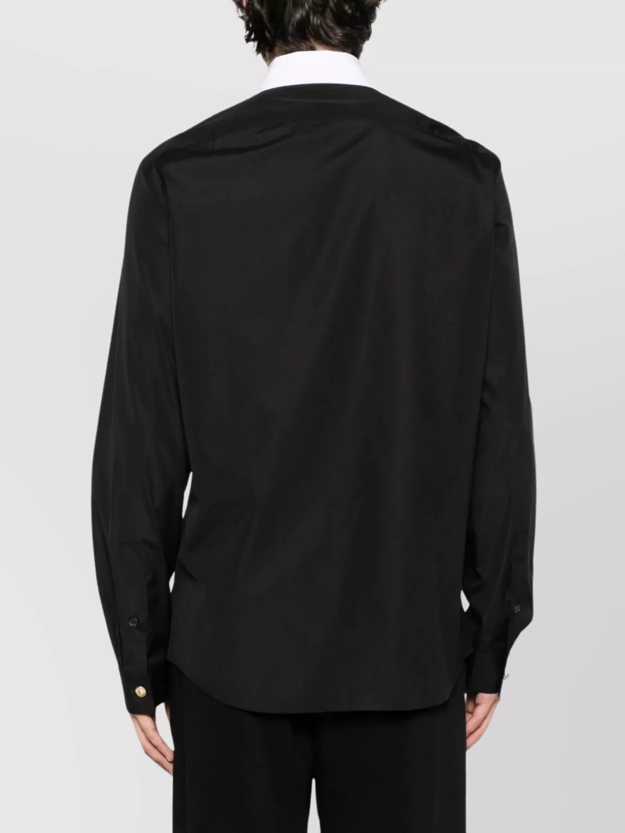 Balmain Collar Contrast Long Sleeves Shirt