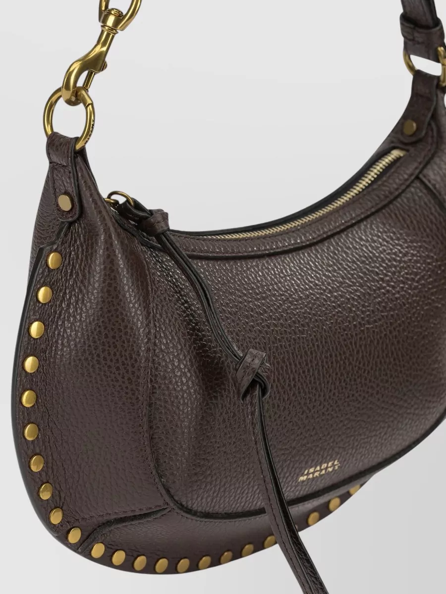 Isabel Marant Oskan Moon Small Leather Cross-Body Bag