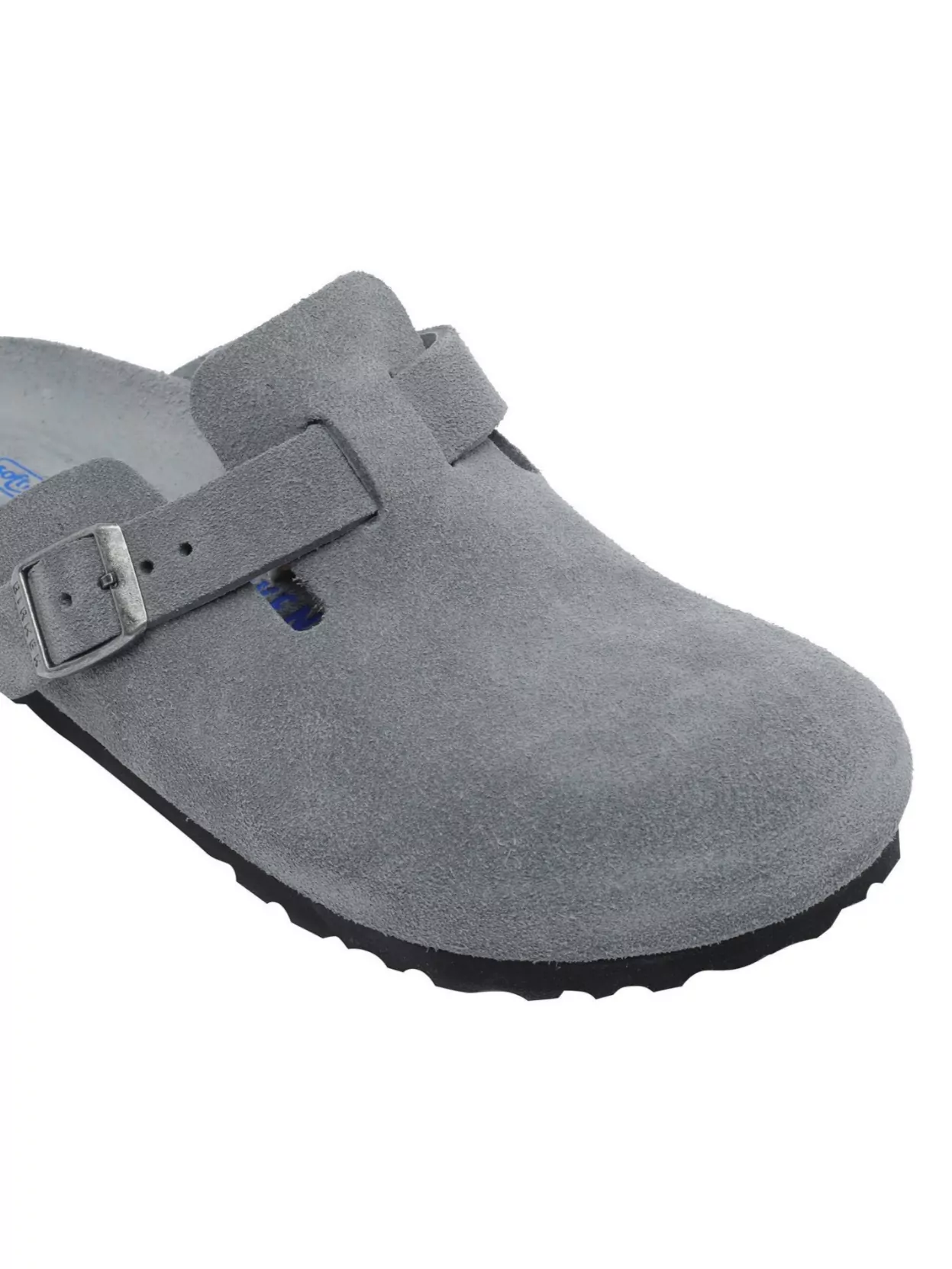 Birkenstock Suede Mules With Buckle And Cork Sole