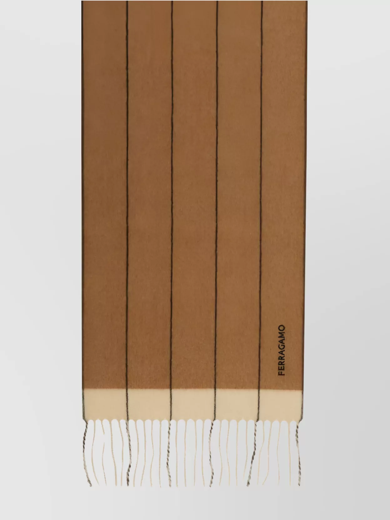 Ferragamo Beige Wool Cashmere Scarves
