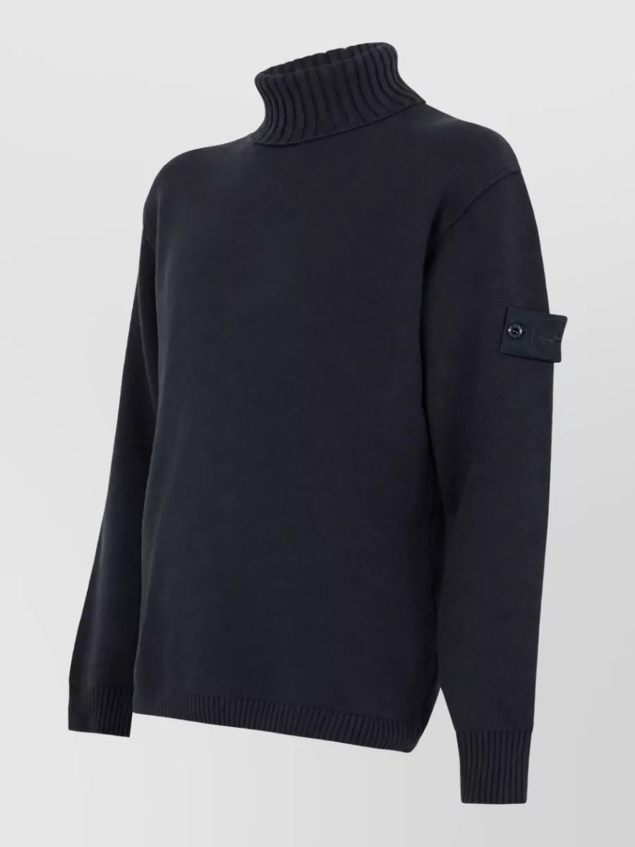 Stone Island Cotton High-Neck Jumper