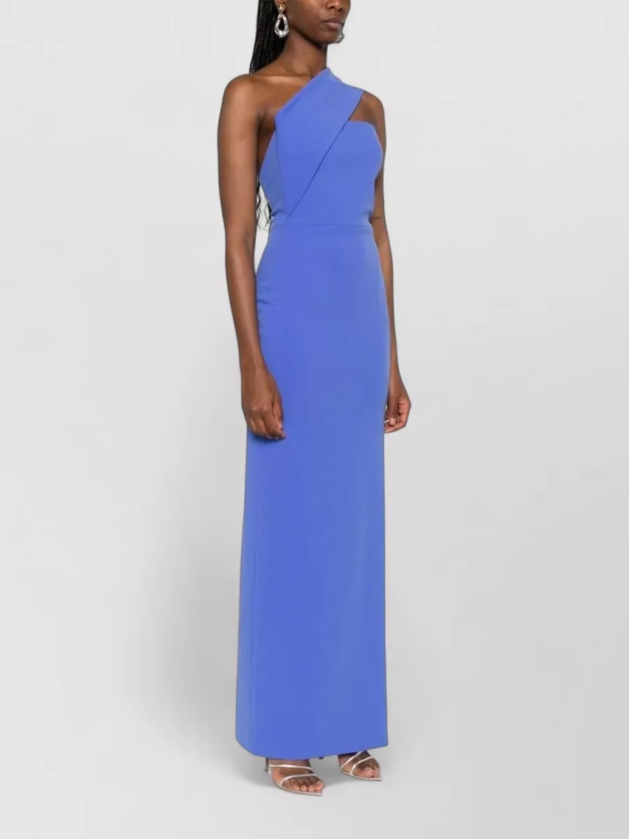 Solace London Asymmetric Neck Sleeveless Maxi Dress