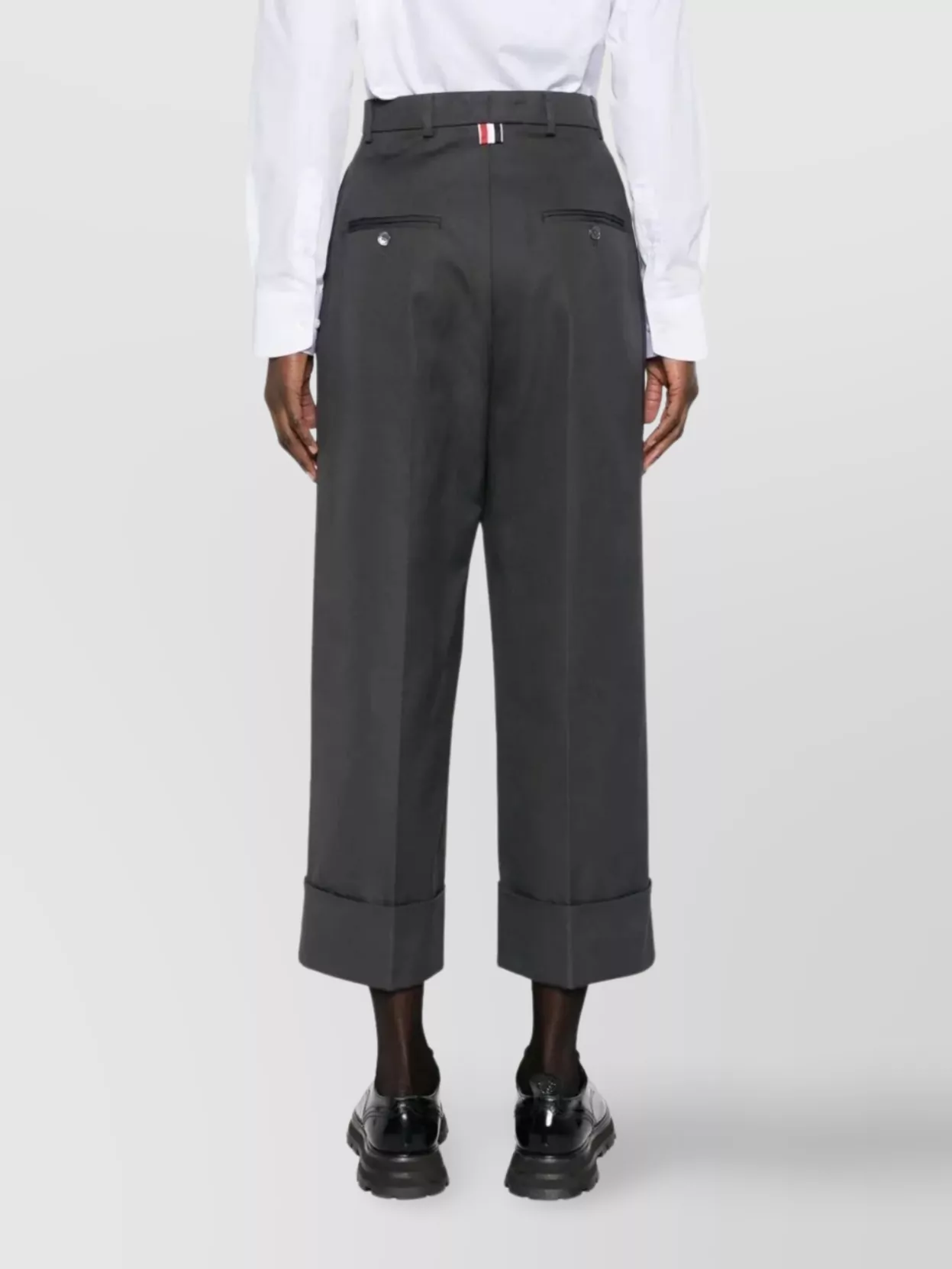 Thom Browne High Waisted Straight Leg Trouser