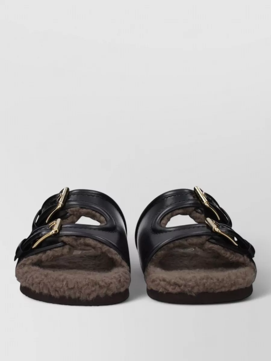 Valentino Garavani Leather slide sandals