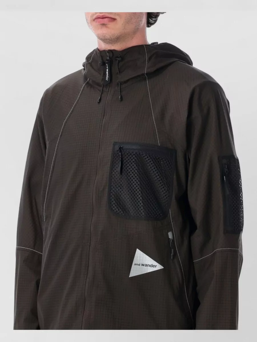 And Wander Nylon Hooded Jacket