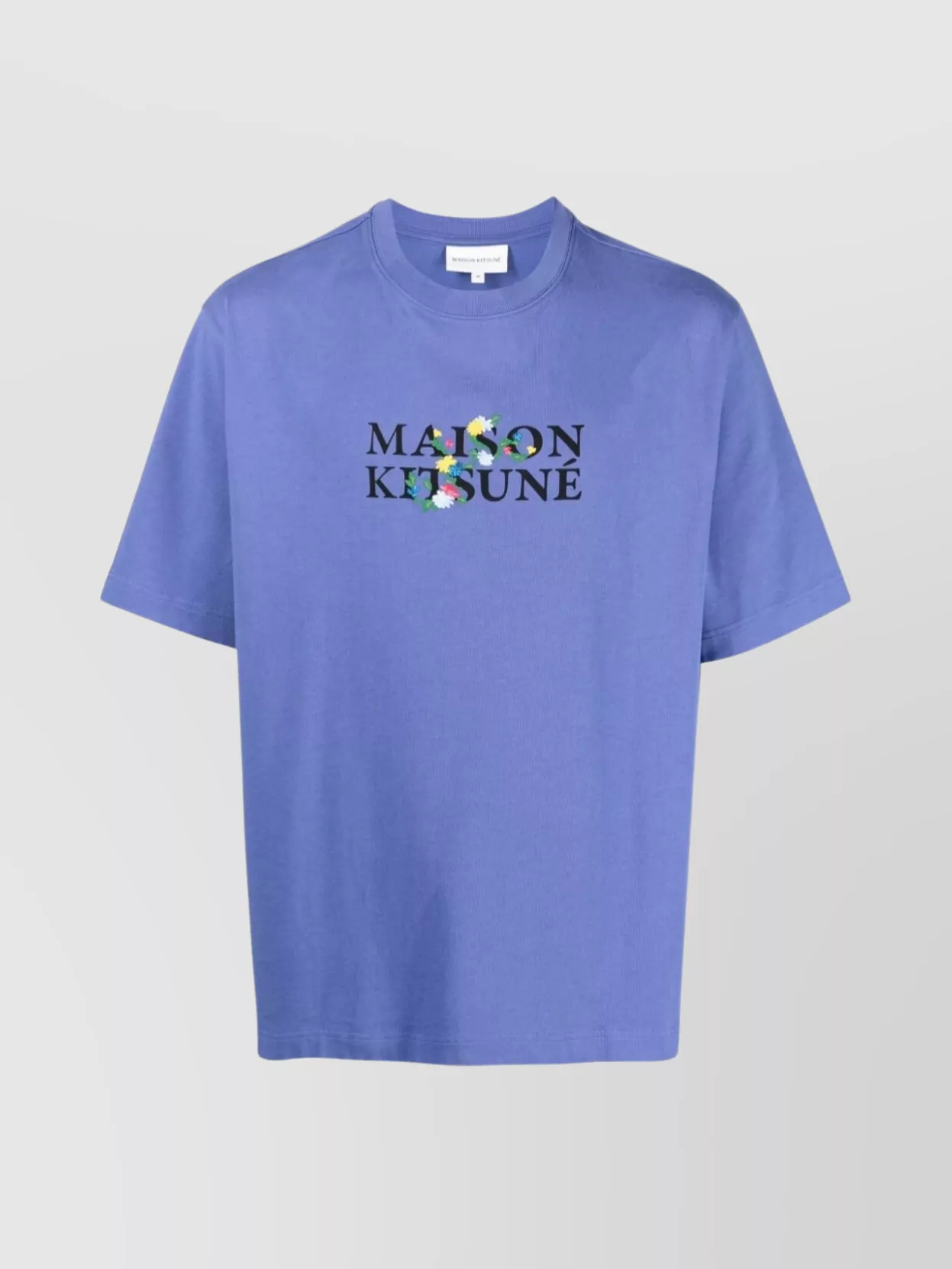 Shop Maison Kitsuné Versatile Crew Neck T-shirt In Purple
