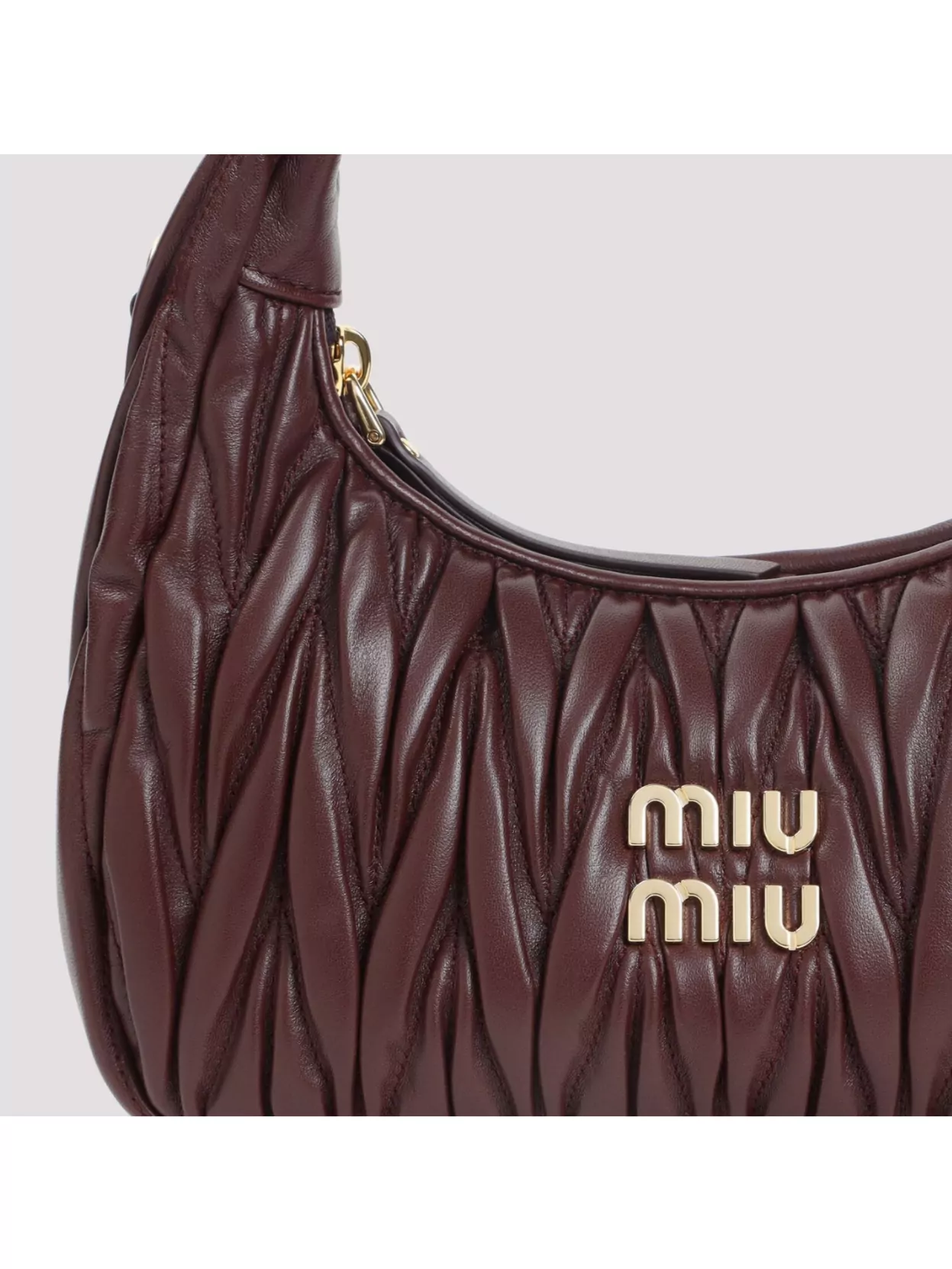 Miu Miu Wander Quilted Hobo Bag
