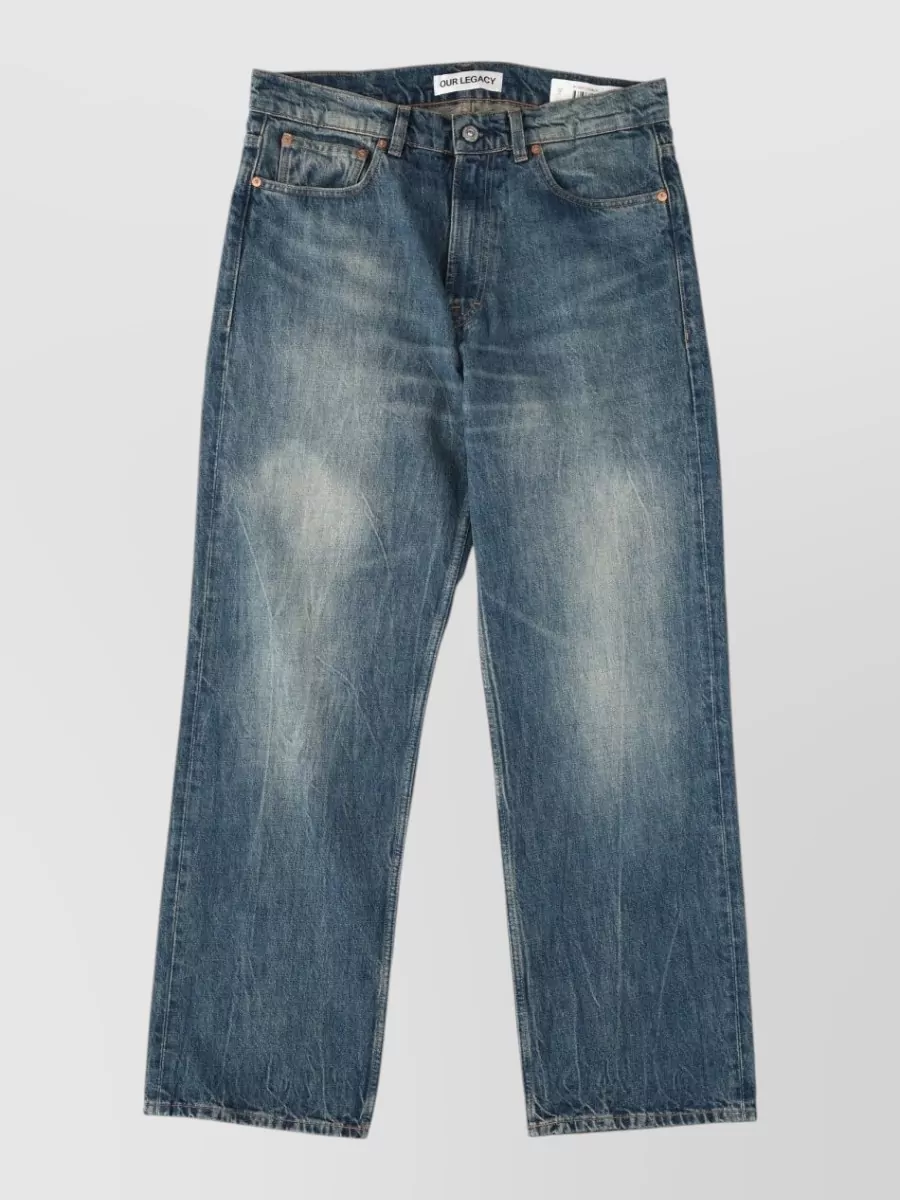 Our Legacy Denim wide-leg straight-leg jeans