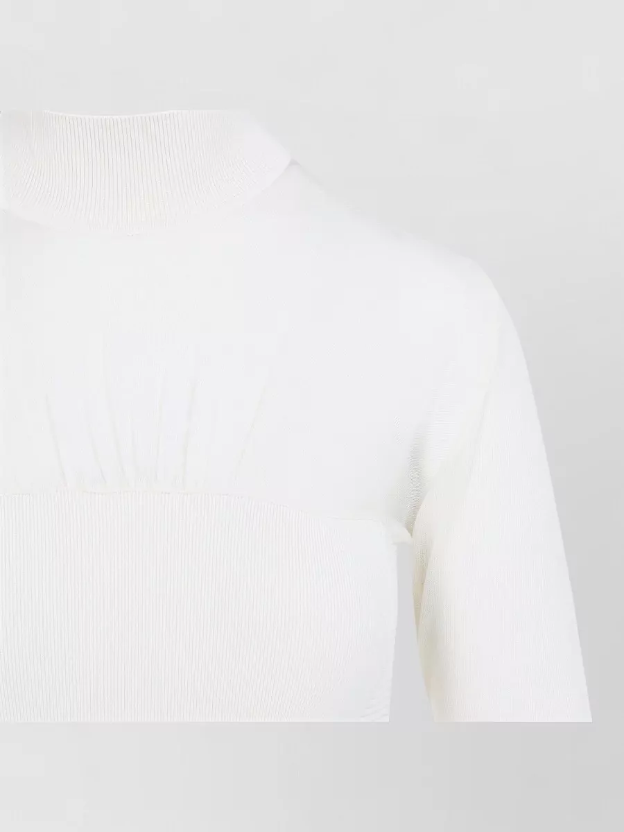 Elisabetta Franchi Fine-Knit Long-Sleeve Bodysuit