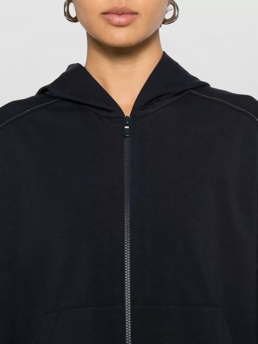 Brunello Cucinelli Cotton Hoodie Long Sleeves Front Pockets