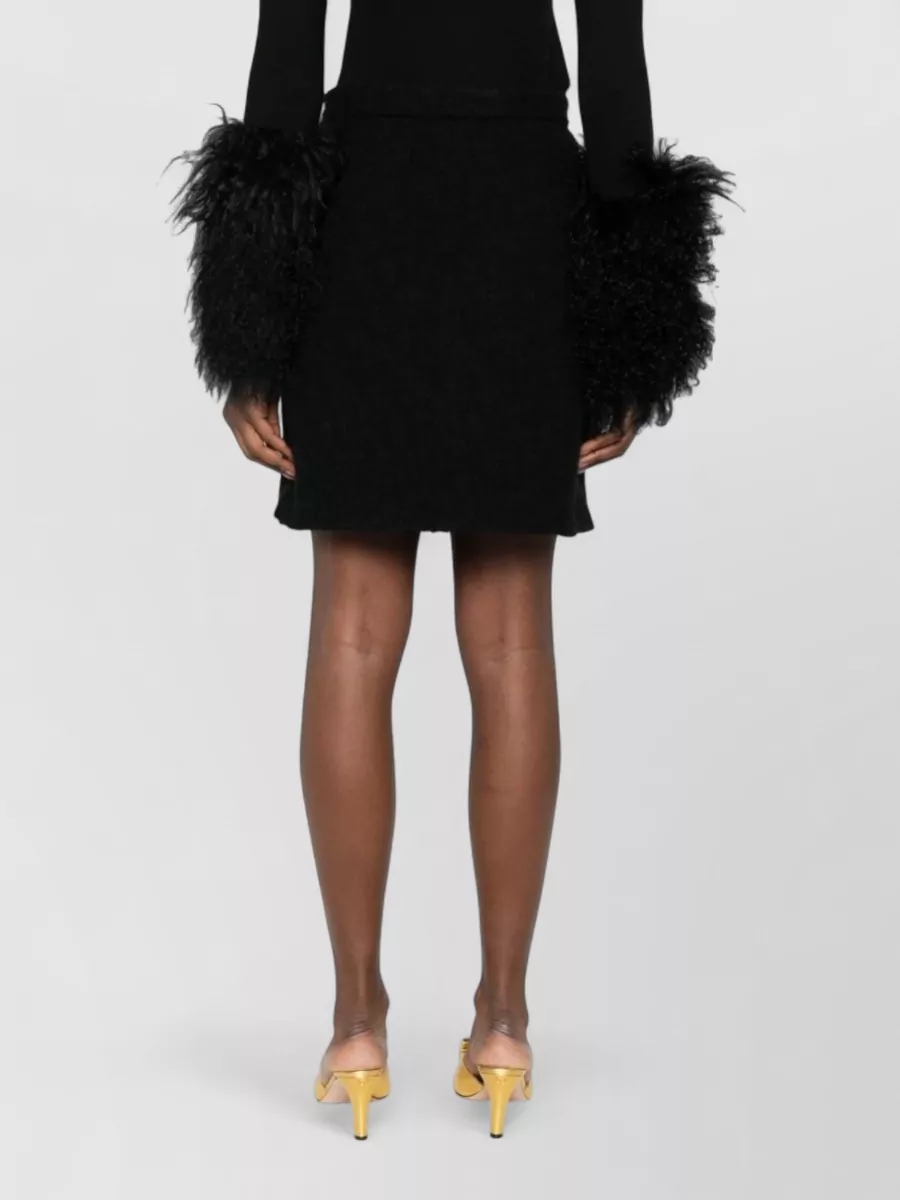 Valentino Vlogo Signature Wool Mini Skirt