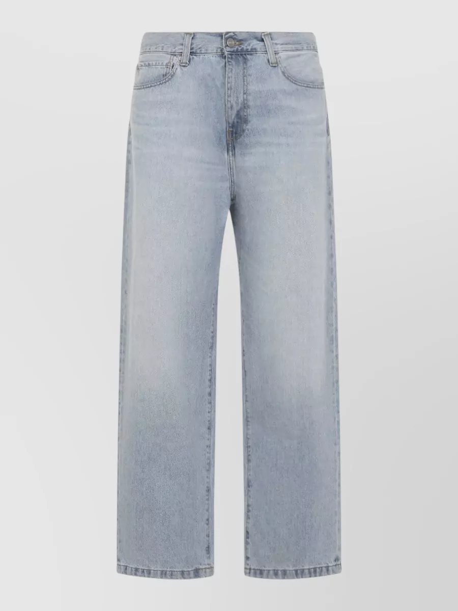 Carhartt Wip Denim Wide-Leg Straight-Leg Trousers