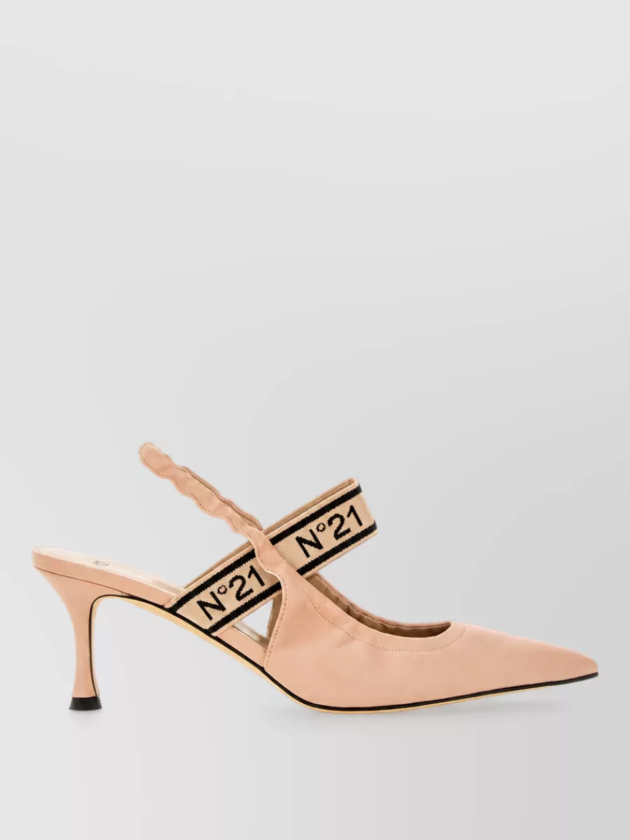 N 21 Leather Slingback Pumps