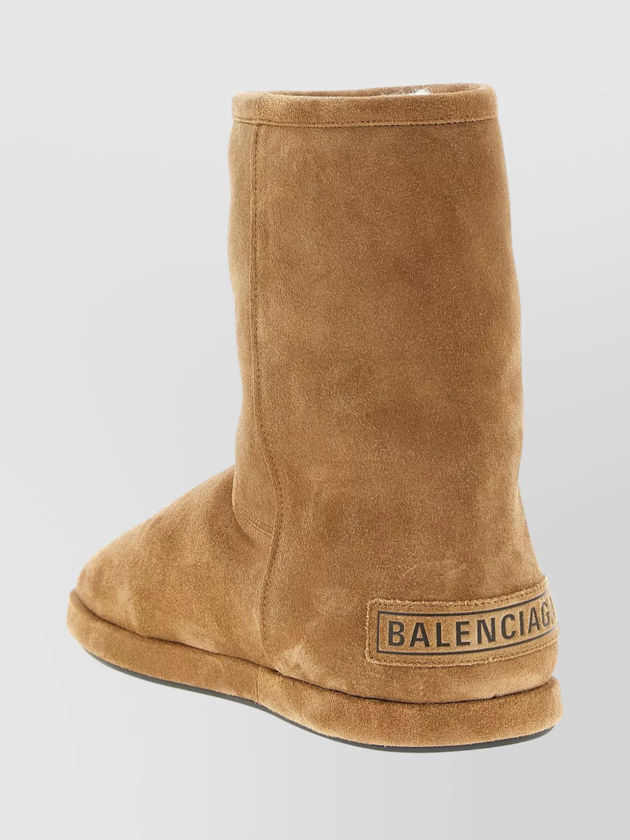 Balenciaga Suede Ankle Boots Round Toe
