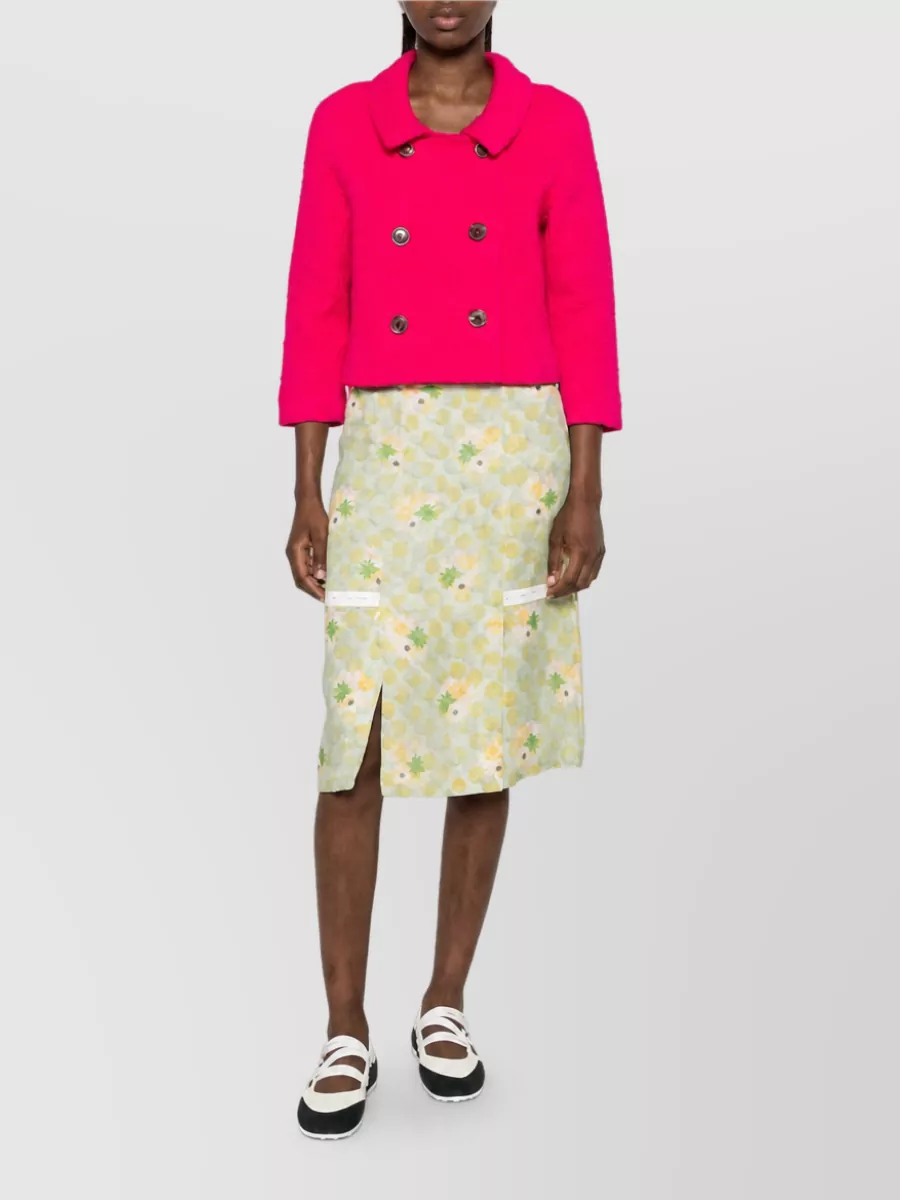 Dries Van Noten Cropped Double Breasted Jacket