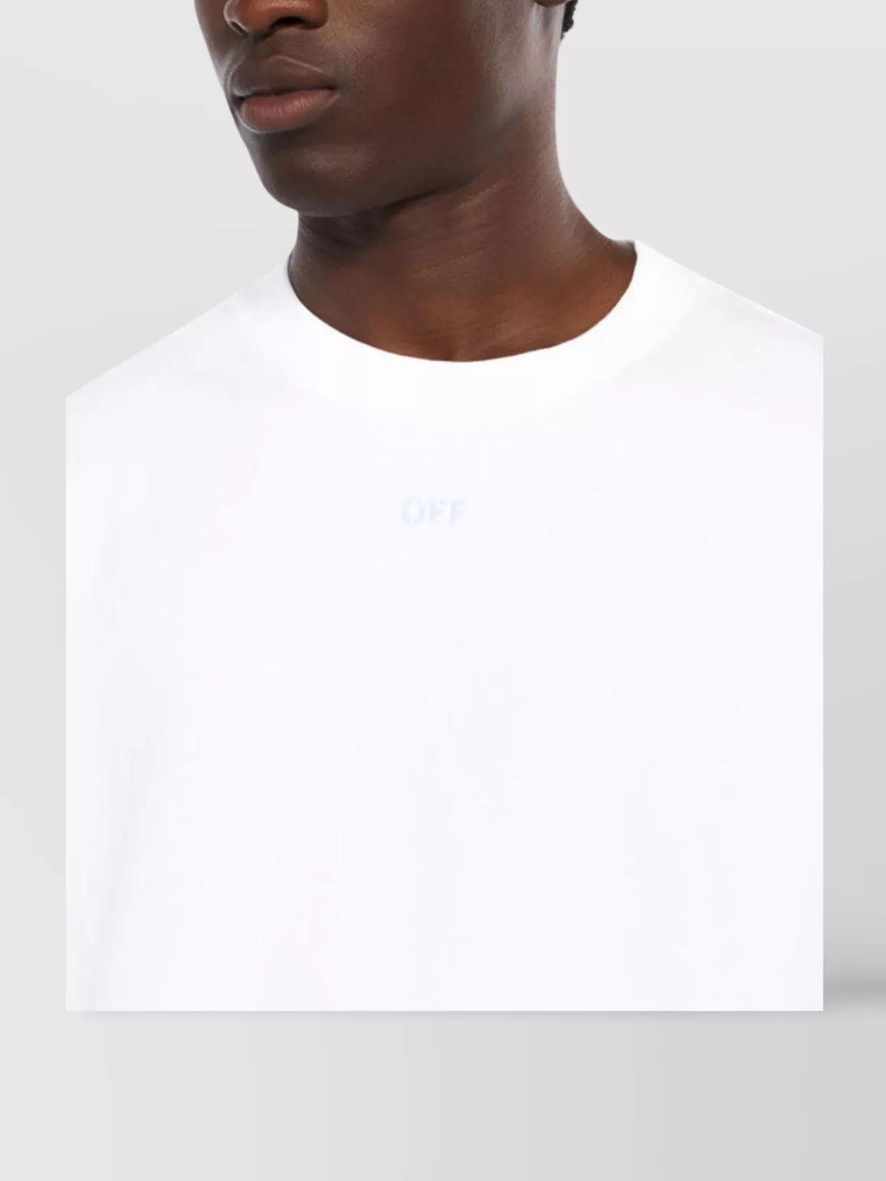 Off-White Crew Neck T-Shirt Short Sleeves Design