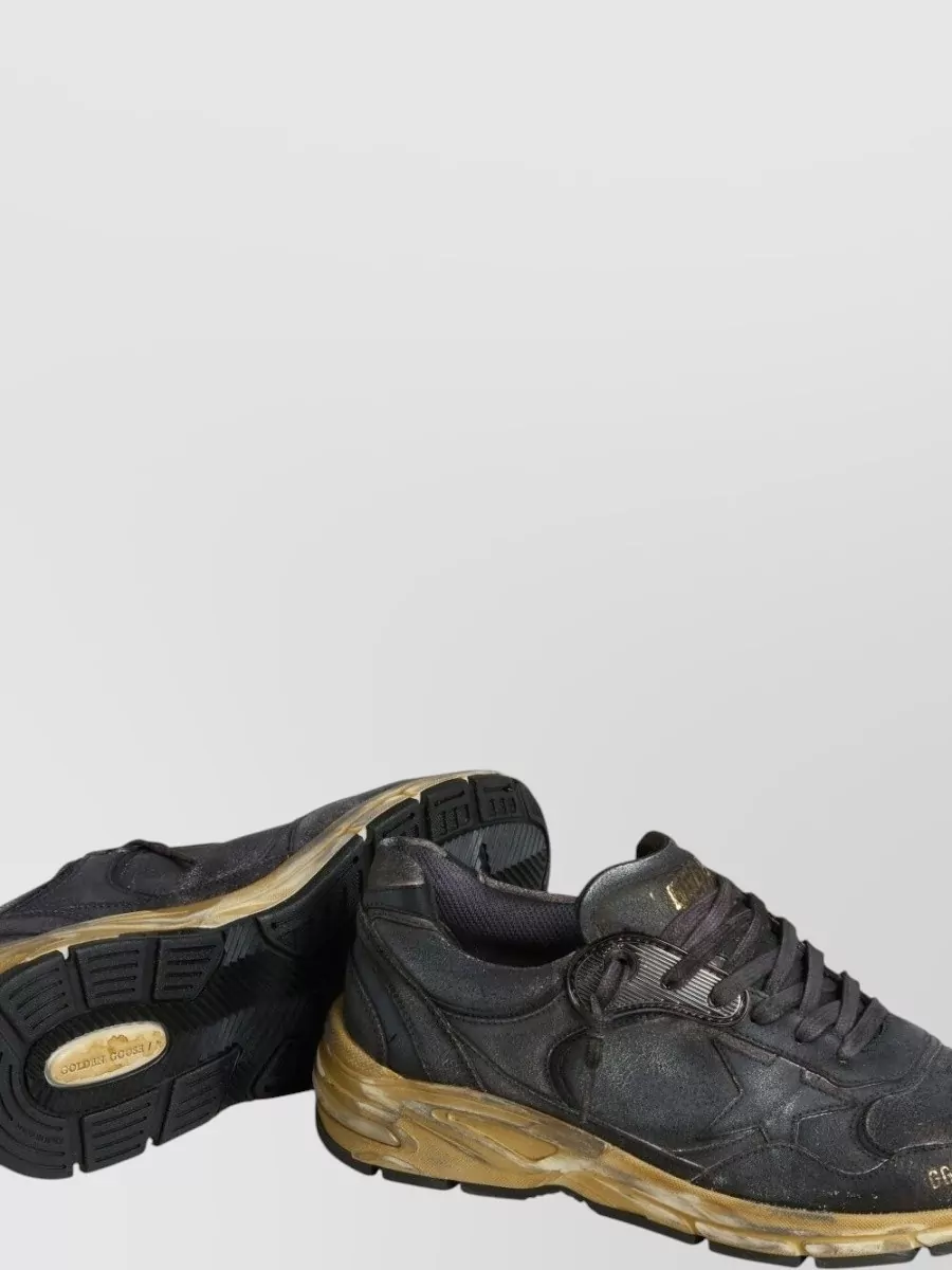 Golden Goose Running Dad Sneakers Contrast Sole Detail