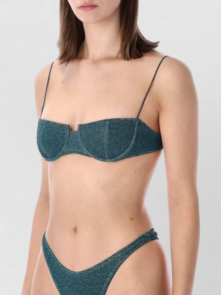 Oséree Lumiere Balconette Bandeau Swim Top Straps