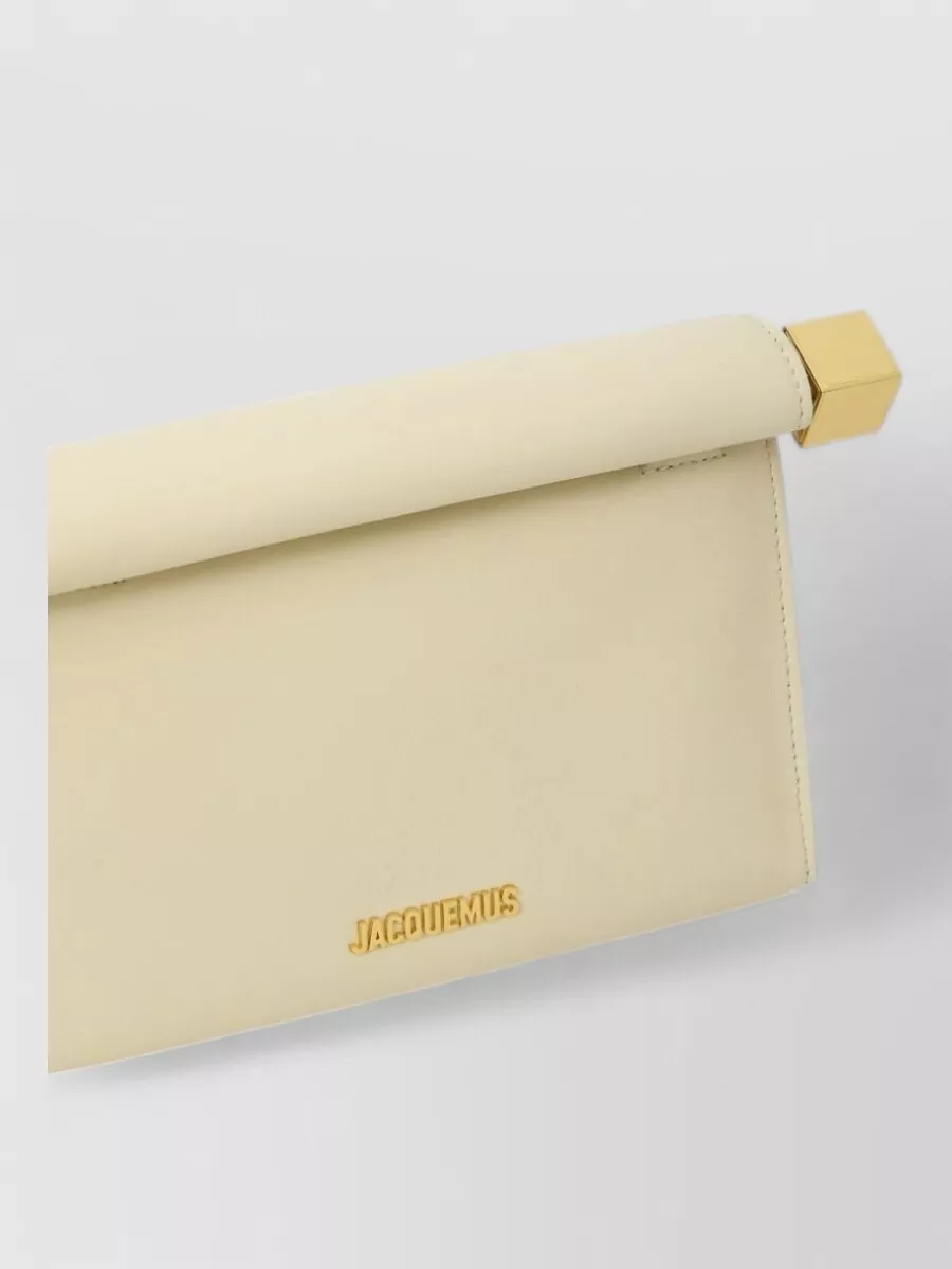 Jacquemus le rond carré lambskin shoulder bag