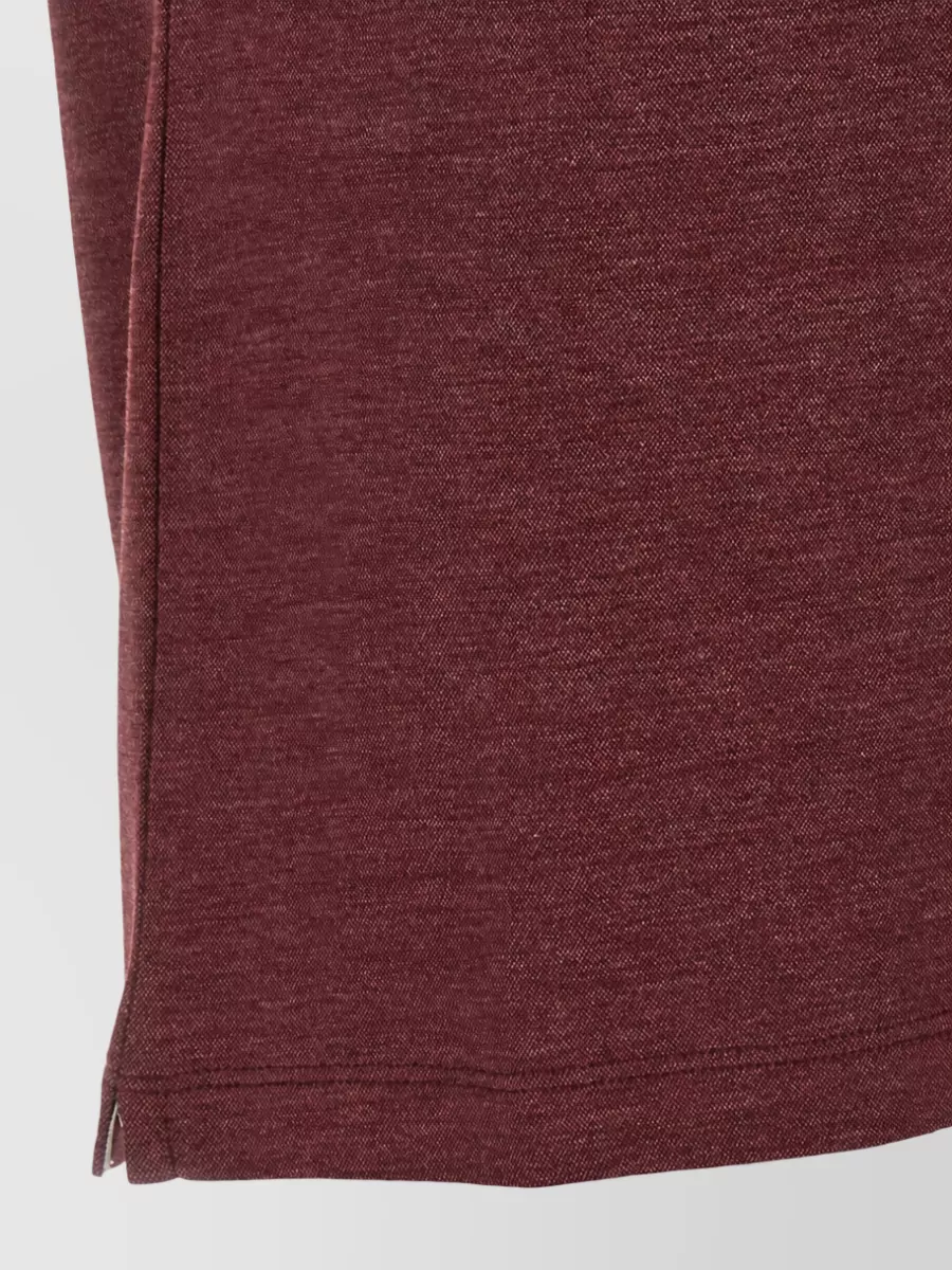Brunello Cucinelli Wool Silk Cotton Piqué Short-Sleeve Polo Shirt