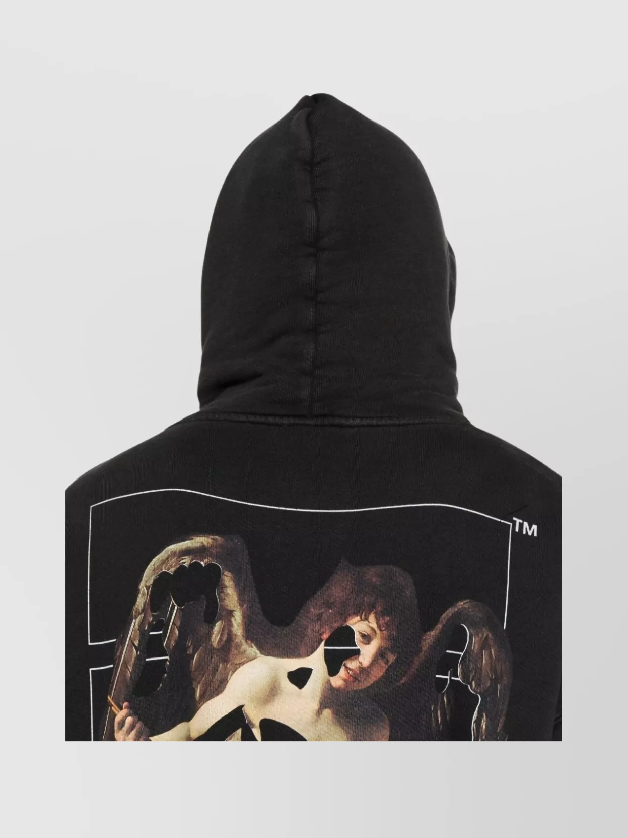 Off-White Graphic Hooded Sweatshirt Kangaroo Pocket