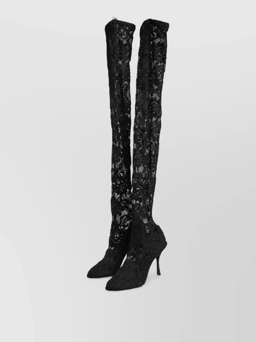 Dolce&Gabbana lace sock ankle boots