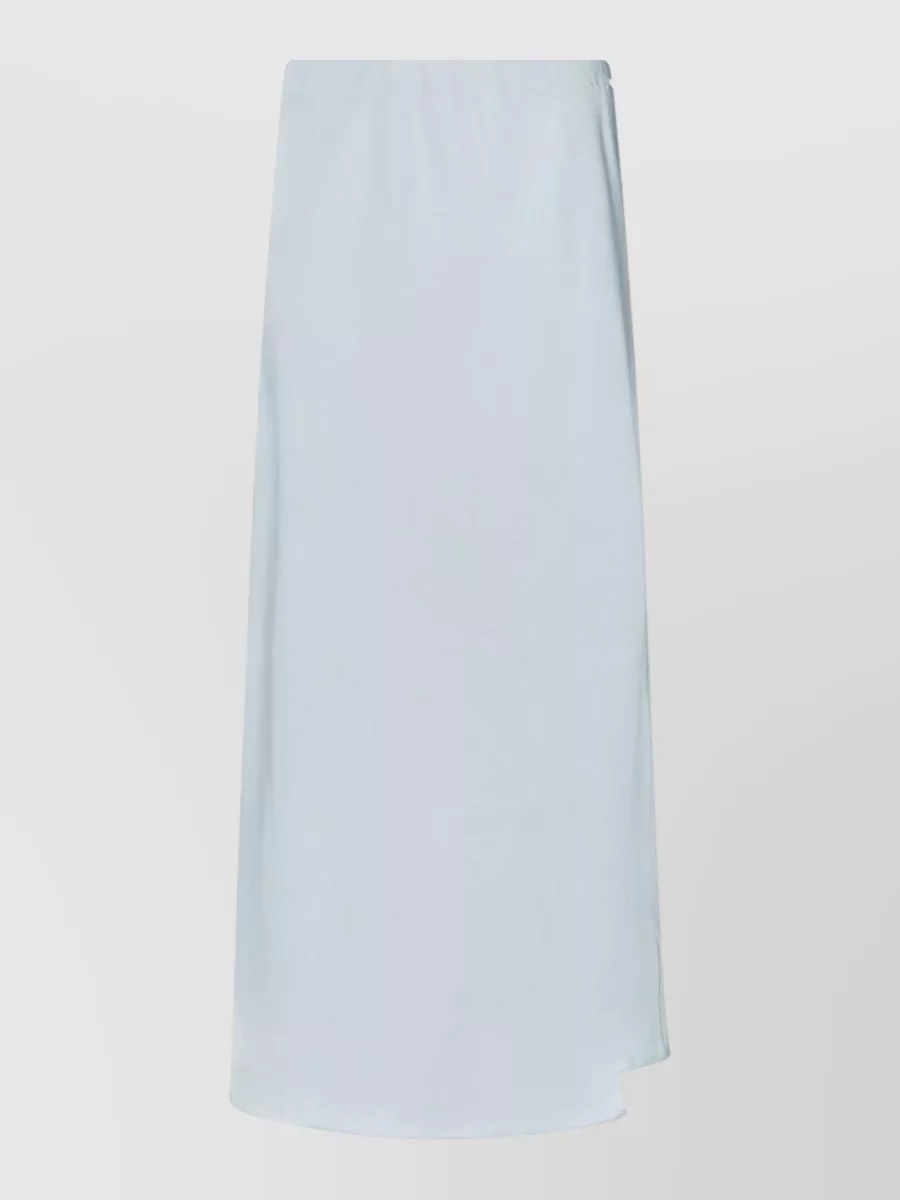 Calvin Klein satin knee-length asymmetric skirt