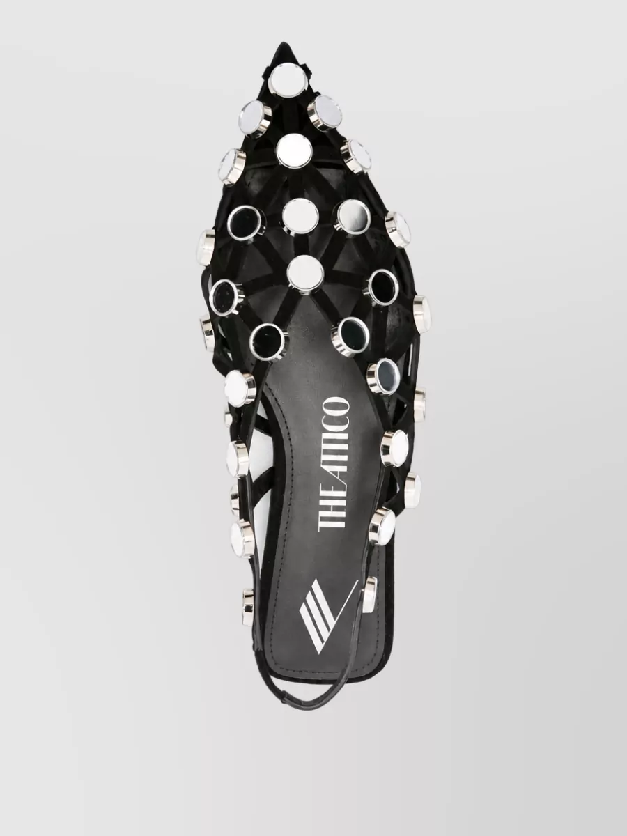 The Attico Leather Dancer Mules