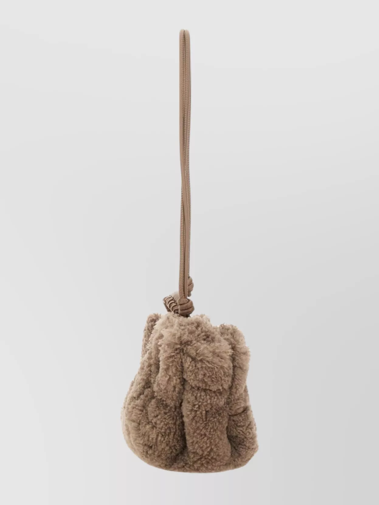 Hereu Textured Shoulder Bag Knotted Strap