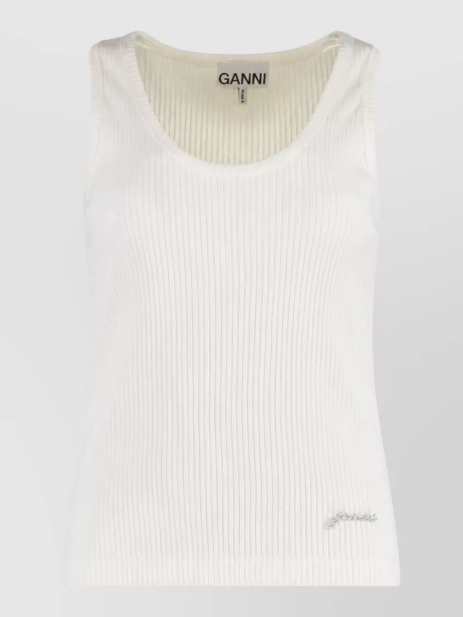 Ganni Cotton tank top