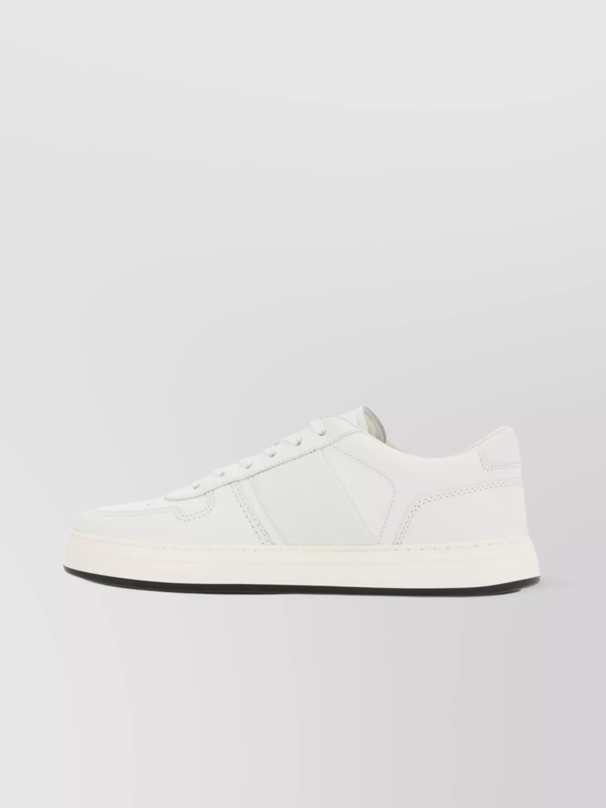 Hogan Low-Top Round Toe Rubber Sole Sneakers