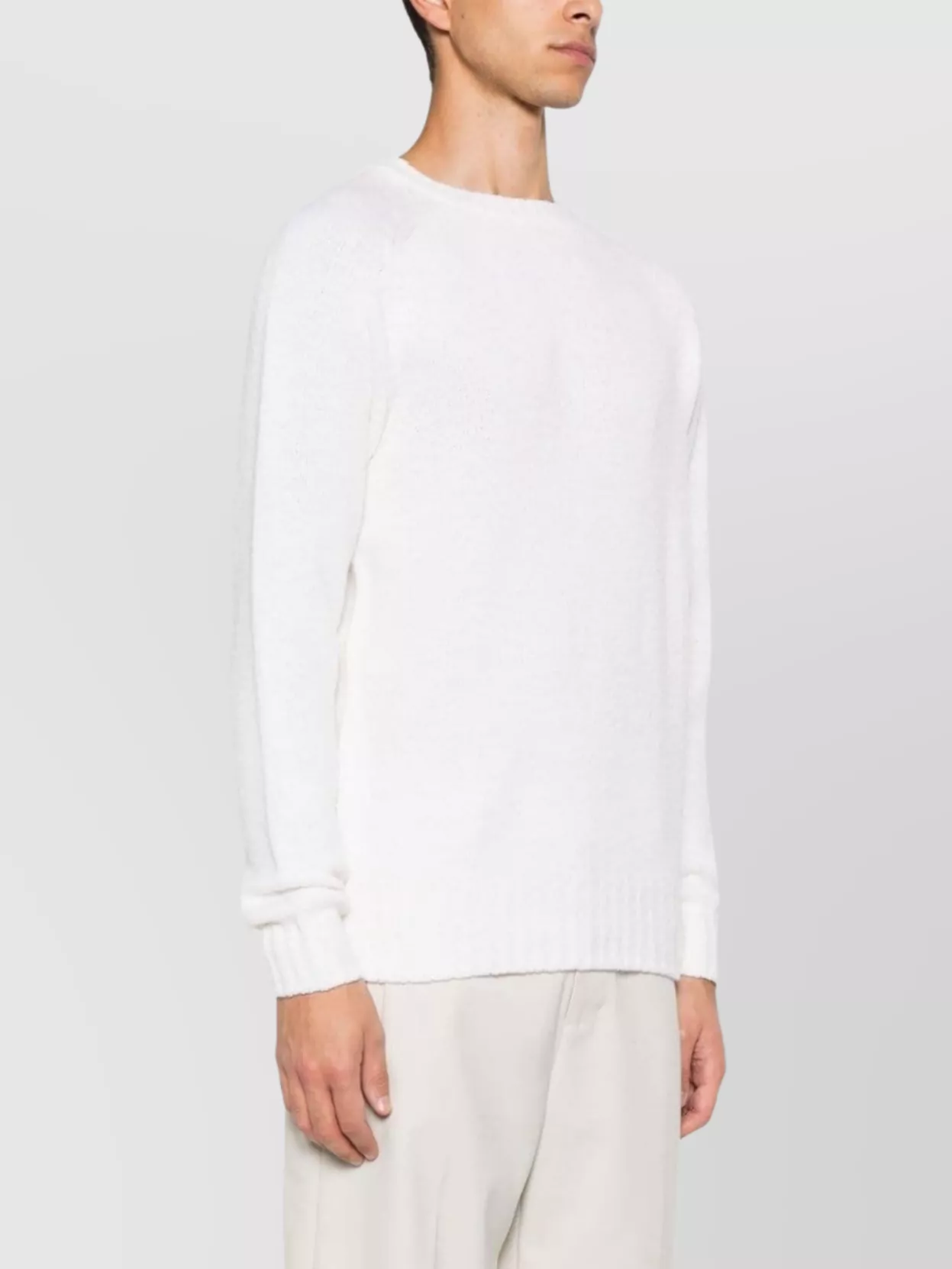 Drumohr Crew Neck Merino Wool Knit Sweater